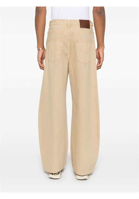 Jeans a gamba ampia in beige Feng chen wang - uomo FENG CHEN WANG | FENG19TR23BG